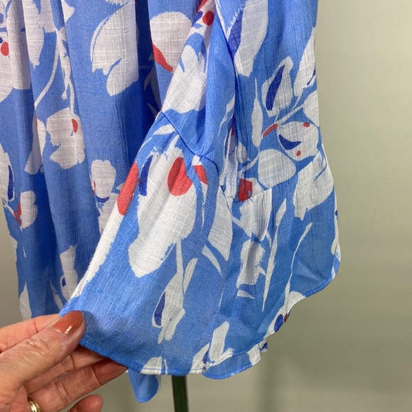 Zac & Rachel Long Flare Cuff Sleeve Elastic Neck Line Comfort Fit Top Size 1Xp - Picture 4 of 9